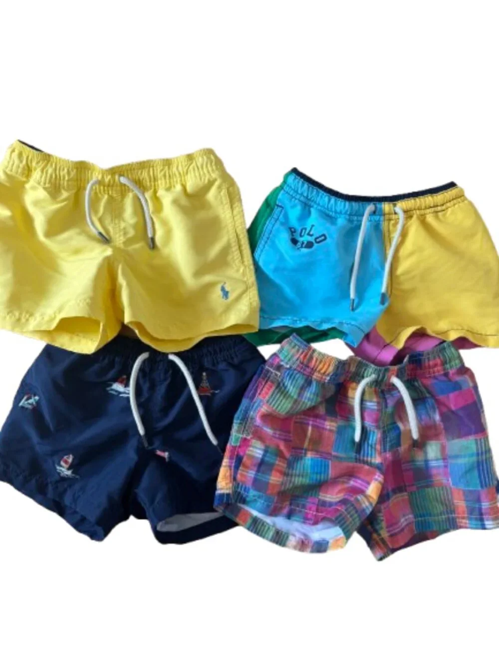 4-Pack Ralph Lauren Polo Boy Bathing Suit Bottoms- Size 2/2T